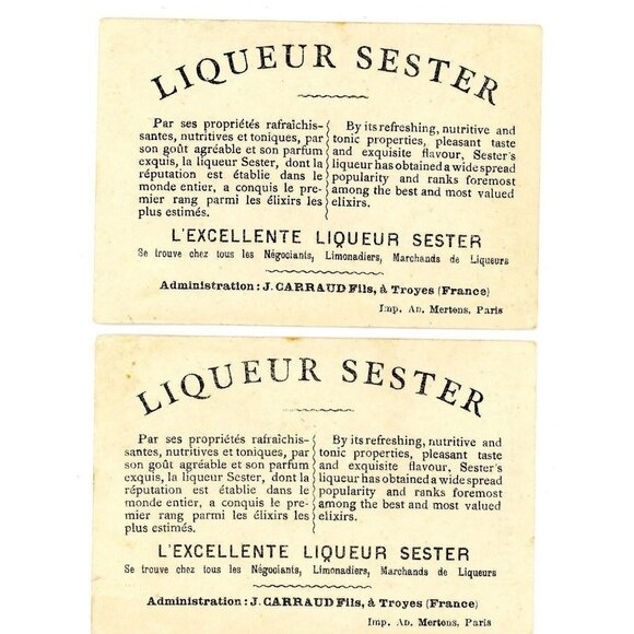 1880's Liquor Sester Military Regiment Flags Victorian Trade Card! - Picture 3 of 9